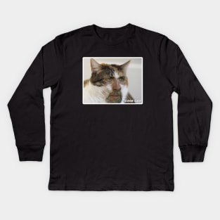 Cage Cat Kids Long Sleeve T-Shirt